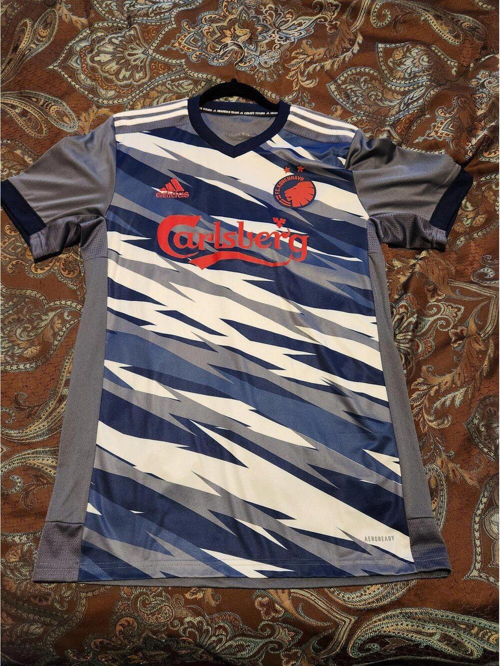 FC Copenhagen 2020/2022 Fischer Denmark Third Soccer Jersey Size M